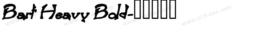 Bart Heavy Bold字体转换